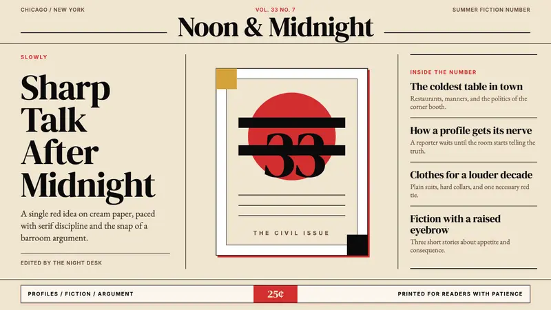 Esquire Magazine — design style preview