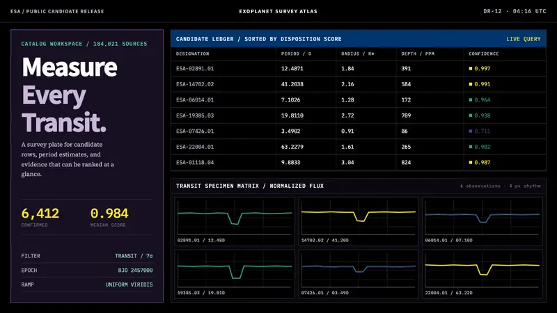 Exoplanet Survey Atlas — Cover