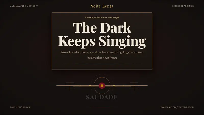 Fado Saudade — design style preview