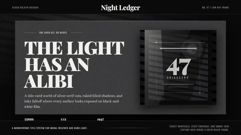 Film Noir Chiaroscuro