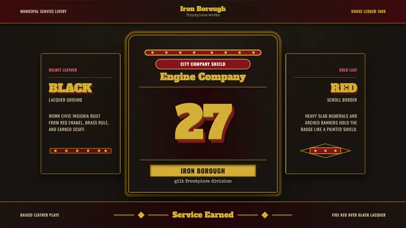 Fire Brigade Shield — design style preview