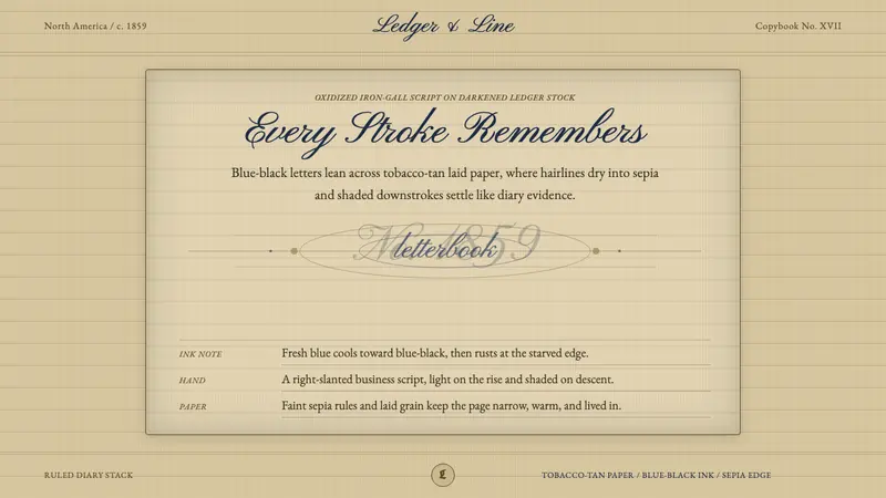 Spencerian Penmanship — design style preview