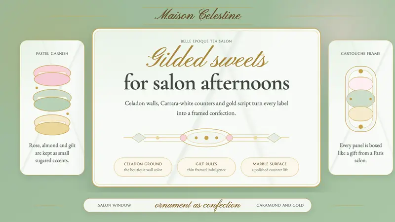 French Pâtisserie — design style preview