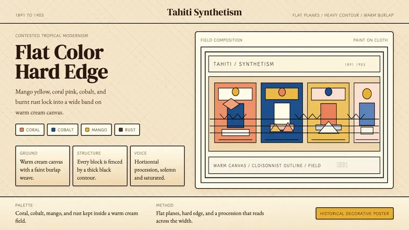 Gauguin — Tahiti Synthetism — design style preview