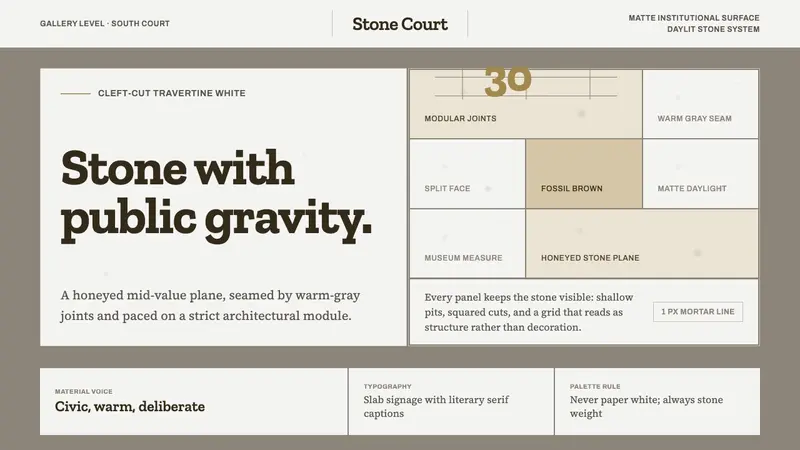 Getty Center Travertine White — design style preview