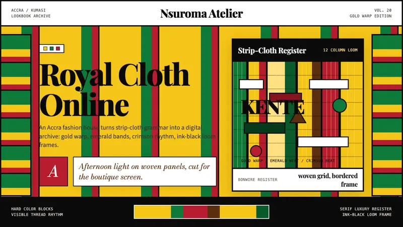 Ghana Kente Fashion 2020 — design style preview