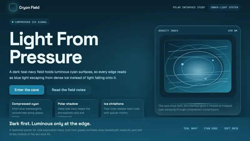 Glacier Ice Cave — Cover