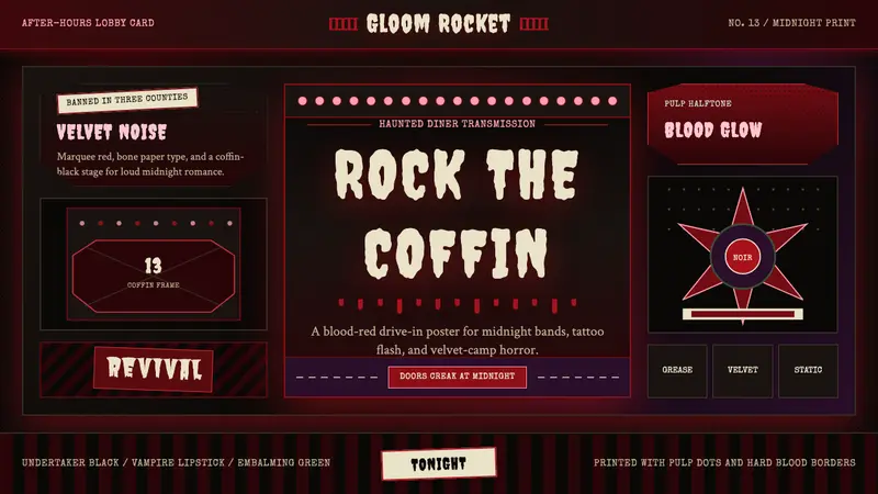 Gothabilly Horror Revival — design style preview