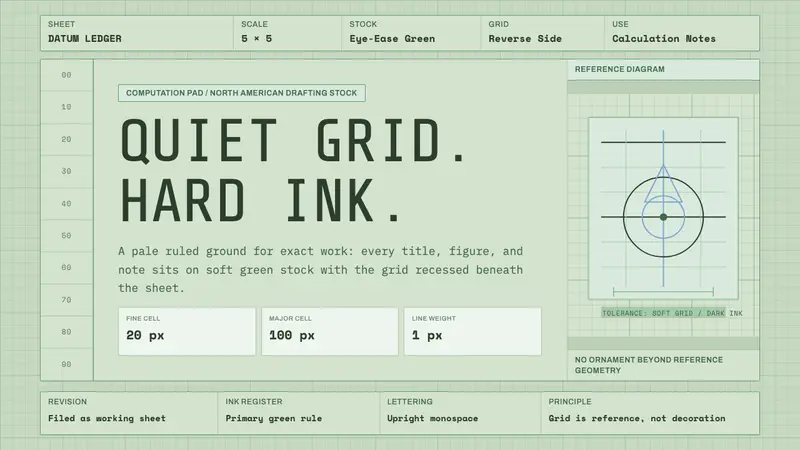 Engineering Graph Pad — design style preview
