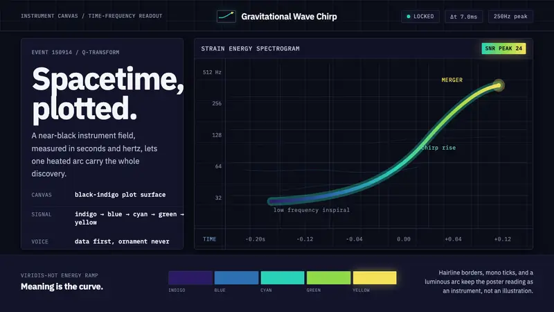 Gravitational Wave Chirp — design style preview