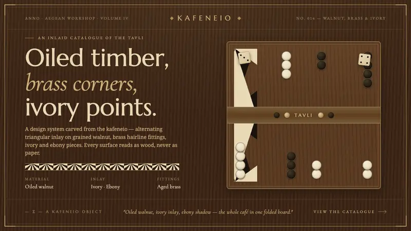 Greek Backgammon Tavli Board — Cover