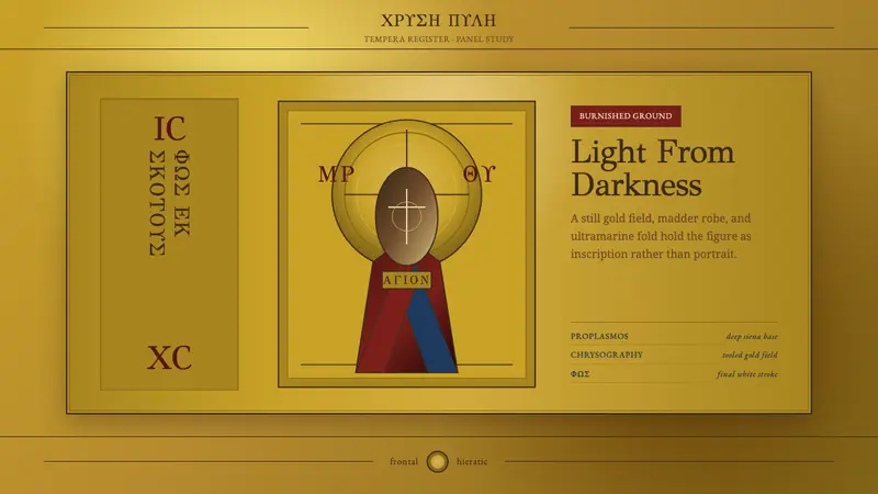 Mount Athos Icon — design style preview