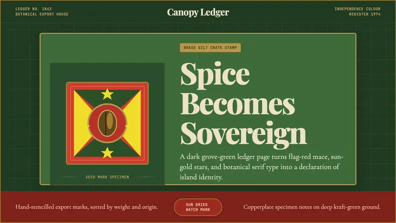Grenadian Spice & Nutmeg Flag — Cover