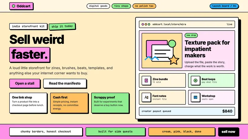 Gumroad Creator — design style preview