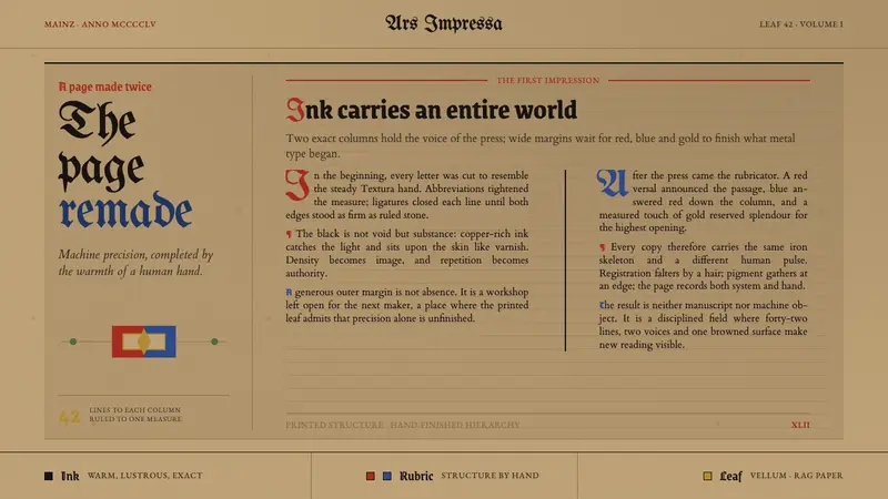 Gutenberg 42-Line Bible — design style preview