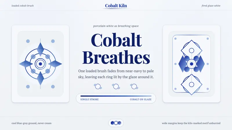 Gzhel Blue Porcelain — design style preview