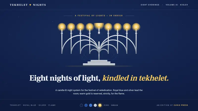 Hanukkah Menorah — design style preview
