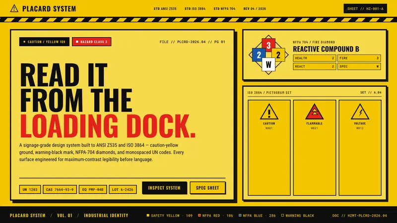 Hazmat Signage — Cover