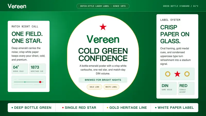 Heineken — design style preview