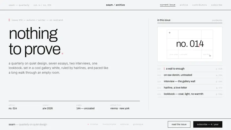 Helmut Lang Minimalism — design style preview