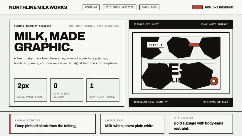 Holstein Friesian Dairy — design style preview