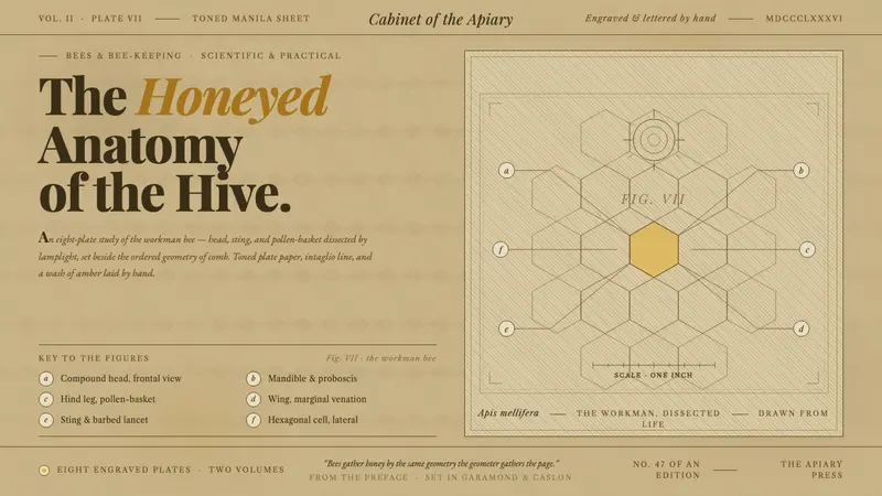 Honeybee Anatomy Plate — Cover