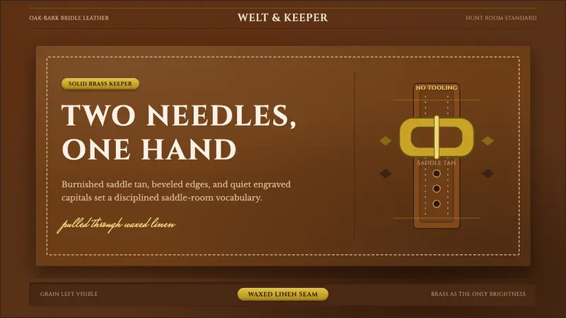 English Saddlery Tan — design style preview