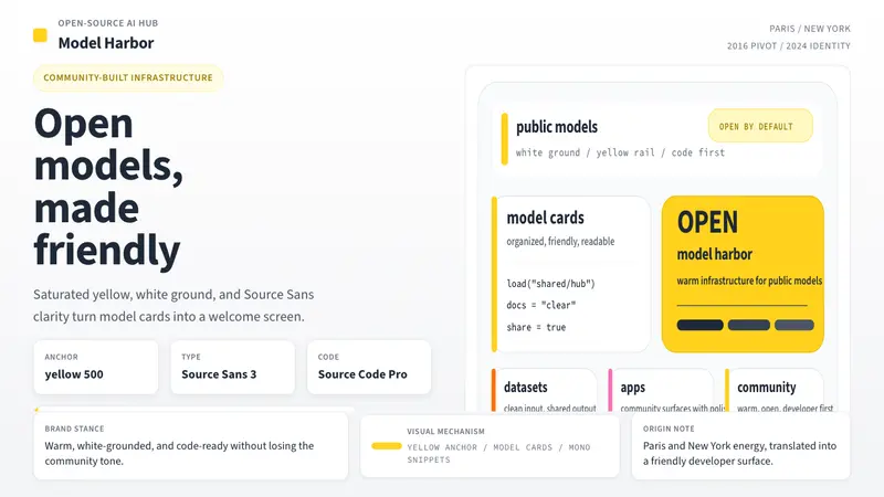 Hugging Face Emoji-Yellow — design style preview