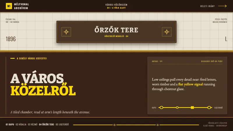 Budapest Millennium Line — design style preview