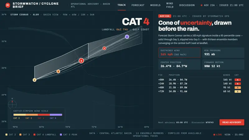Hurricane Track Chart — Cover
