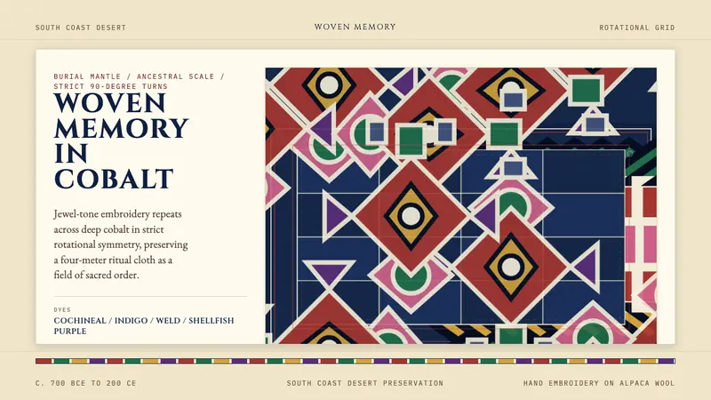 Paracas Andean Textile — design style preview
