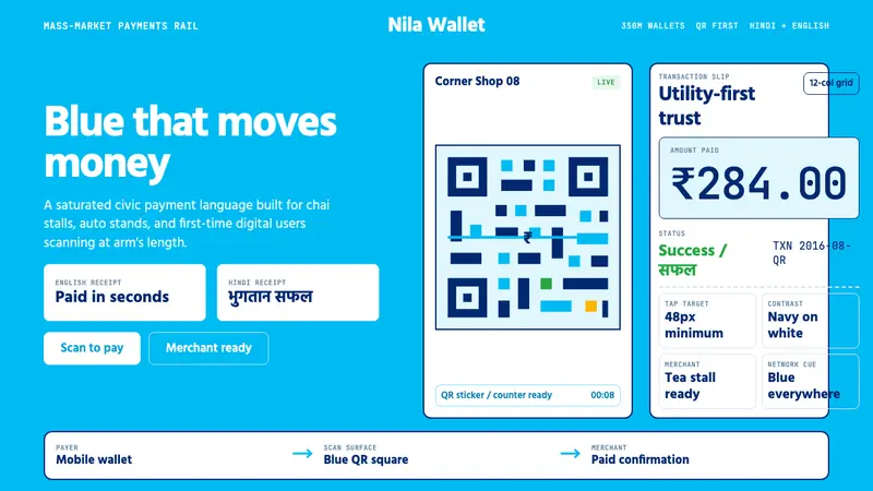 Paytm Indian Fintech — design style preview