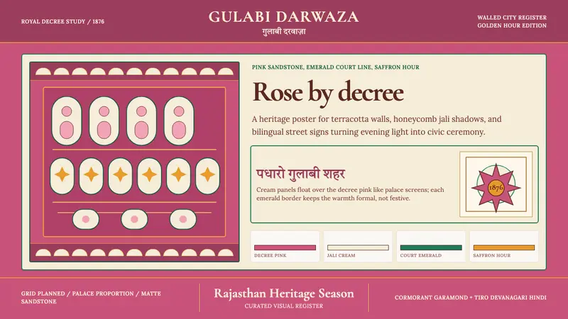 Jaipur Pink City Rajasthan — design style preview