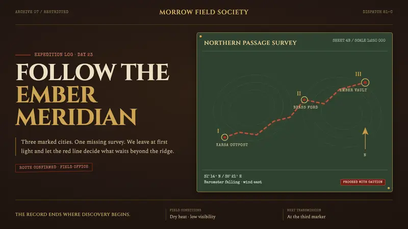 Raiders Expedition (1981) — design style preview
