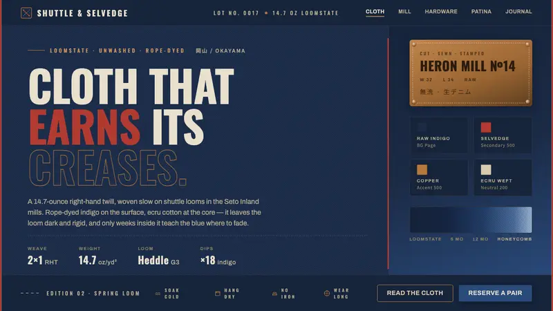 Selvedge Denim — Cover