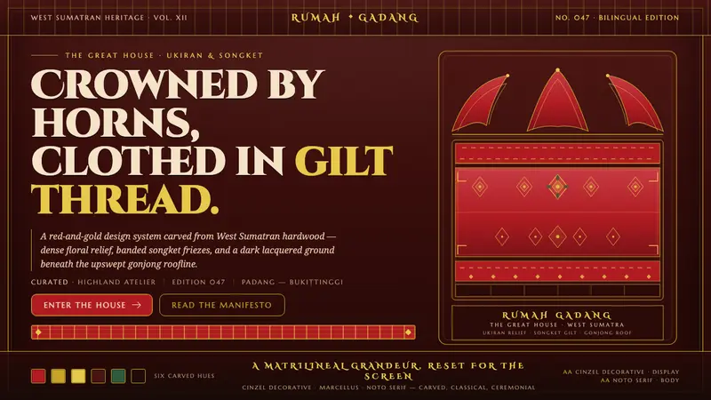 Minangkabau Rumah Gadang — Cover