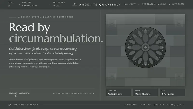 Borobudur Andesite Gray — design style preview
