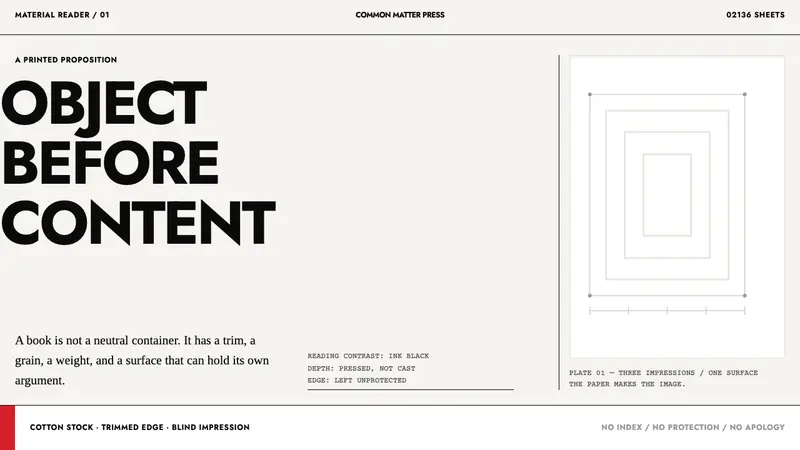 Irma Boom Book Objects — Cover