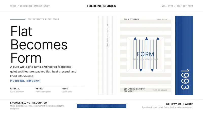 Issey Miyake Pleats Please — design style preview