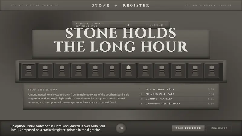 Dravidian Granite Grayscale — design style preview
