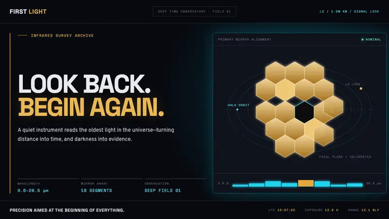 James Webb Telescope (2022) — design style preview