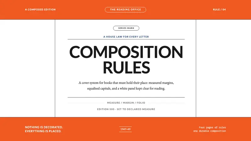 Tschichold Penguin Rules — design style preview