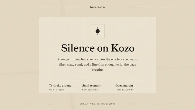 Washi Paper Minimal — design style preview