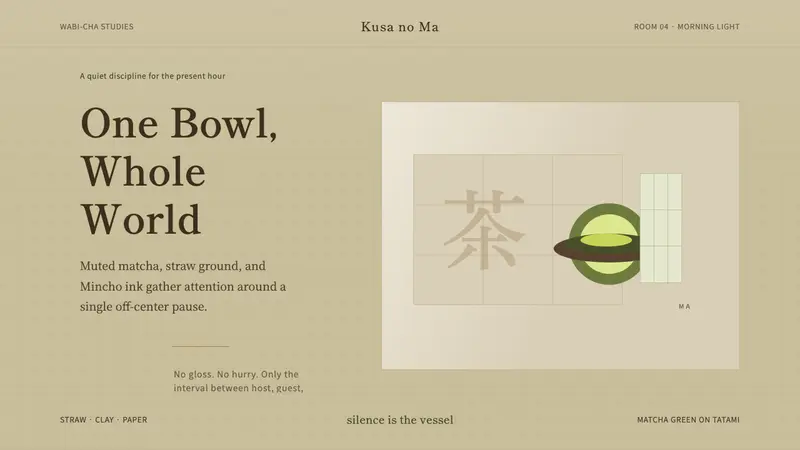 Japanese Tea Ceremony — design style preview