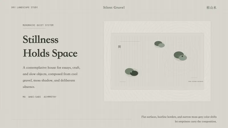 Zen Karesansui Garden — design style preview