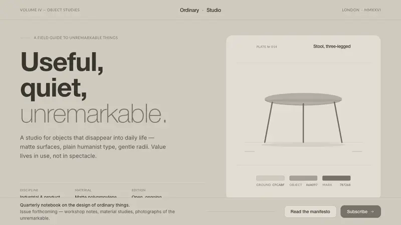 Jasper Morrison Super Normal — design style preview