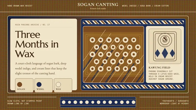 Javanese Batik Tulis (Keraton Sogan) — design style preview