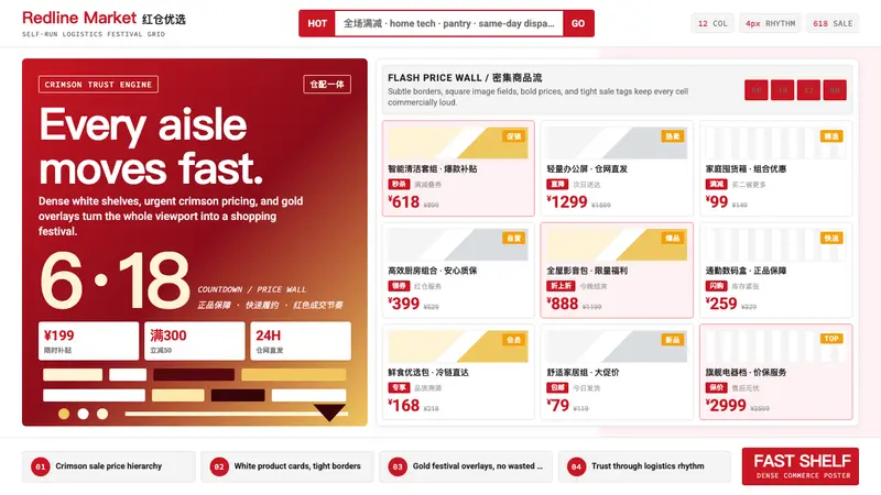 JD.com (京东) — design style preview
