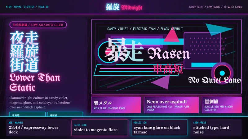 JDM Bosozoku — design style preview