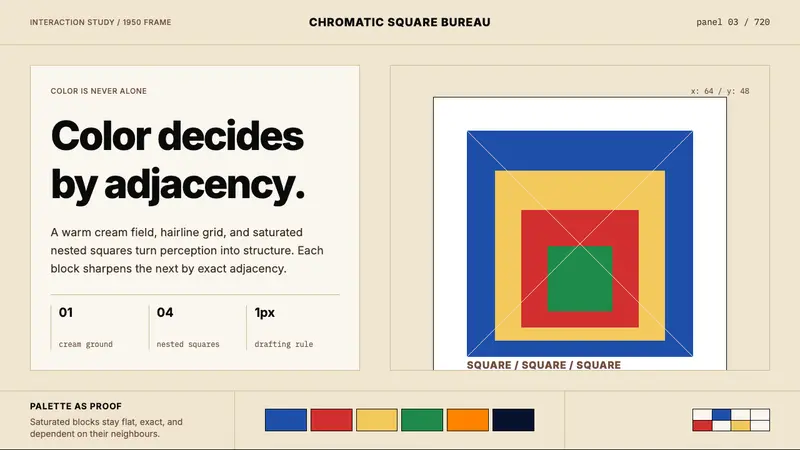 Josef Albers — Homage to the Square — design style preview